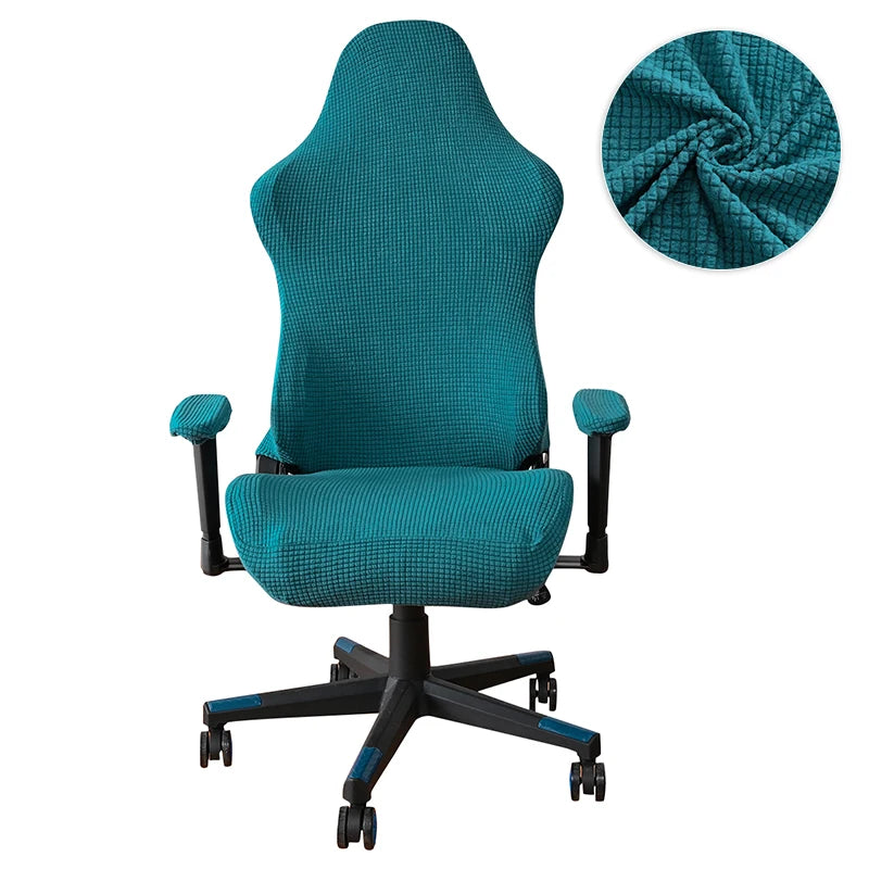 Simple Home Gaming Chair Cover Universal Computer Game Competitive Chair Seat Backrest Armrest Elastic Swivel Chair Covers Home