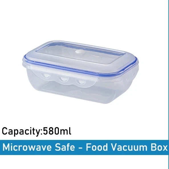 1/3PCS Vacuum Food Storage Box Storage Container Fridge Organizer Microwave Safe Fresh-Keeping Sealing Box Food Dispenser