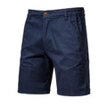 AIOPESON Summer 100% Cotton Solid Shorts Men High Quality Casual Business Social Elastic Waist Men Shorts 10 Colors Beach Shorts