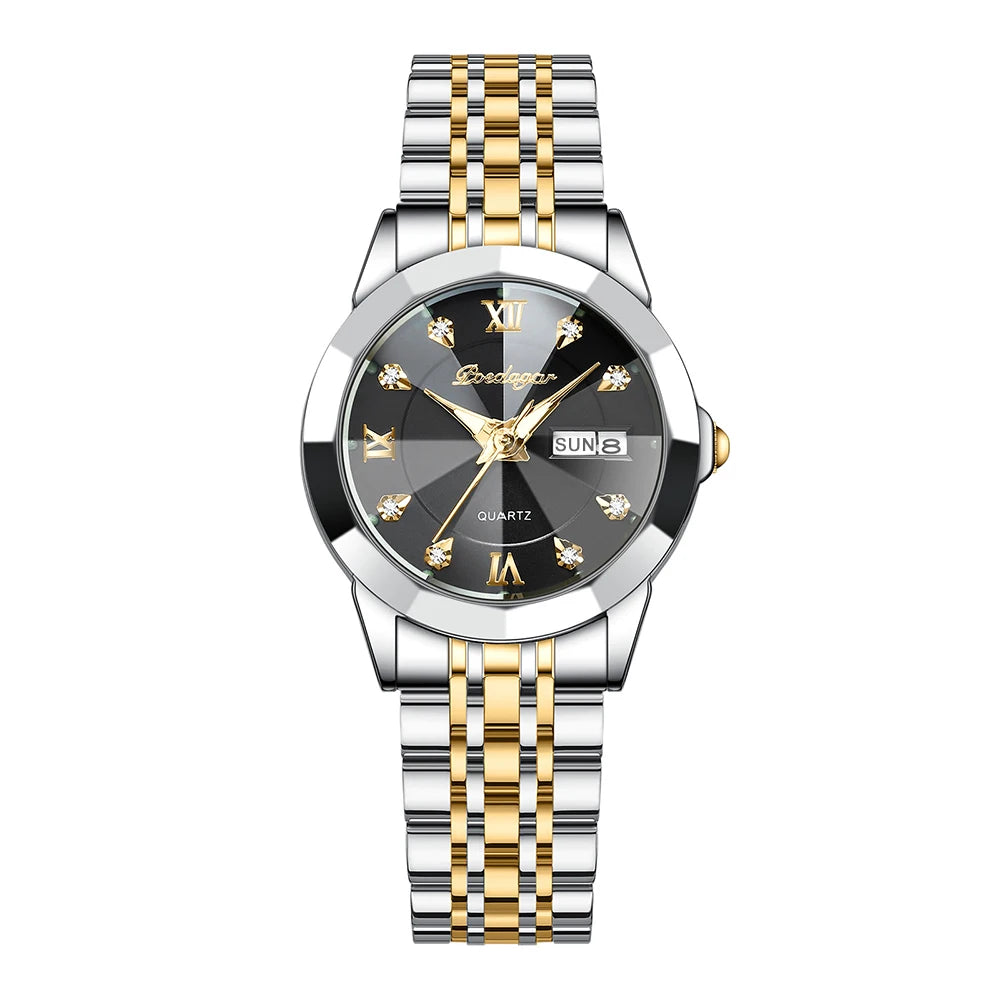 POEDAGAR Luxury Elegant Ladies Watch High Quality Casual Stainless Steel Luminous Waterproof Quartz Women's Watches Dress Clock