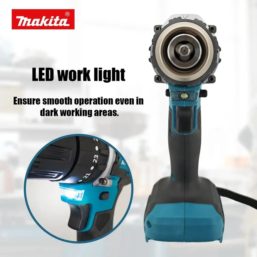Makita DDF487 18V Brushless Cordless Drill Driver High Torque Screwdriver Compatible With All Makita 18V Lithium Batteries