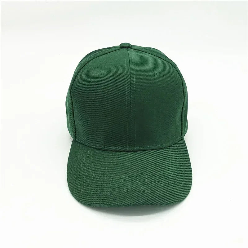 Adult solid acrylic baseball cap Curved visor hats Men women casual plain trucker cap Adjustable sun hats casquette  Dad hats