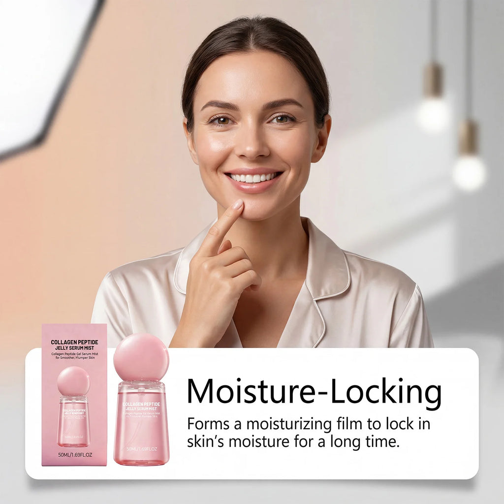 Collagen Peptide Jelly Mist Serum Facial Rejuvenation Deep Hydration Moisturizing  Firming Plumping Refreshing Face Care Mist
