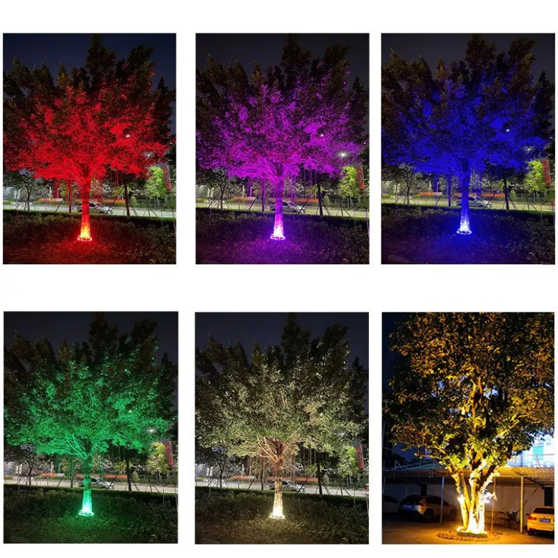 1PCS 12W LED Landscape Tree Light Outdoor Spotlight AC220V DC24V High Power Gazebo Tree Column Garden Illumination
