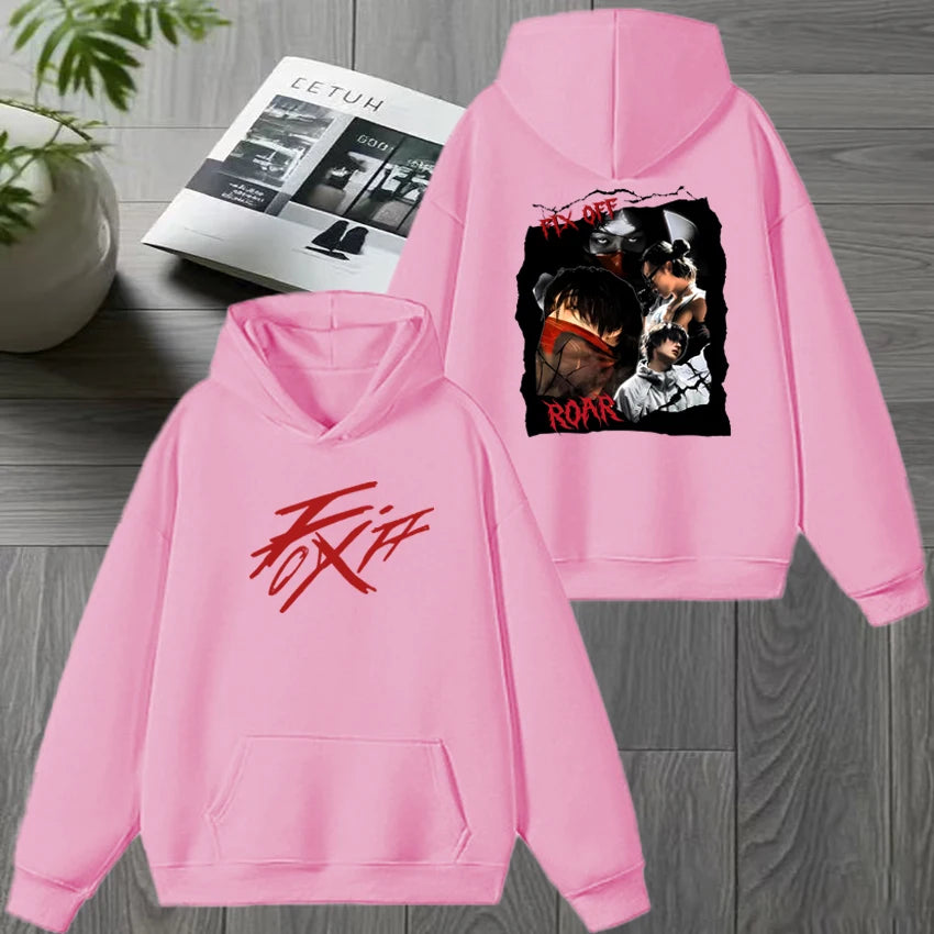 ATEEZ Mingi 2025 New Album Double Sided printed Sweatshirt Autumn Winter Men women Trend Y2k White Hoodie Unisex Fleece pullover