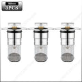 1-20PCS Kitchen Bathroom Sink Stopper Stainless Steel Rust Proof Drain Strainer Anti Odor Anti Clog Pop Up Drain Filter