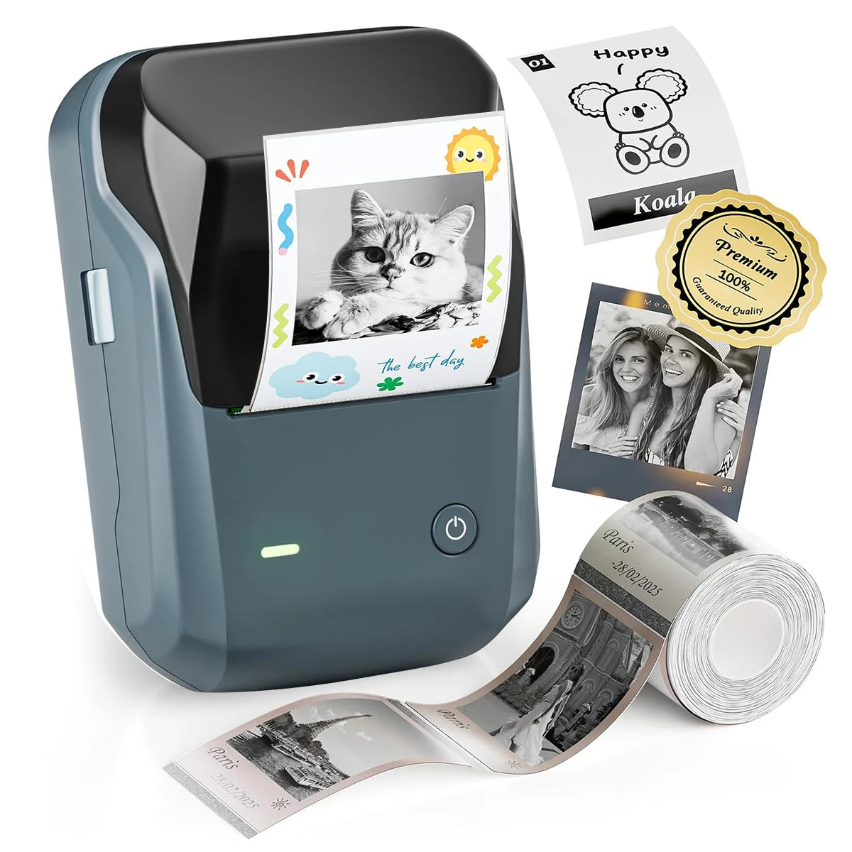 300dpi Portable Niimbot B1 PRO Wireless Label Printer Adhesive Sticker Labeling Machine DIY 20-50mm Labels Maker for Office Home