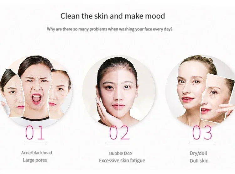 Silicone Face Scrubber Facial Cleansing Brush Face Exfoliator Blackhead Acne Face Wash Brush for Deep Cleaning Skin Care