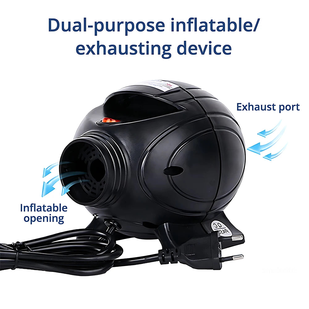 800W Electric Air Pump 2-in-1 Inflate Deflate Voltage：AC110/220V AU US EU UK Plug for Pool Boat Yoga Mat Vacuum Bag、air Bed