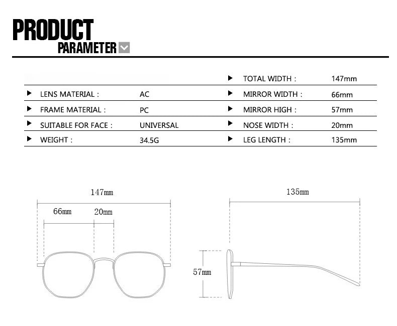 European-style square large-frame two-color eyeglass frame for women, suitable for daily wear as anti-blue-light glasses