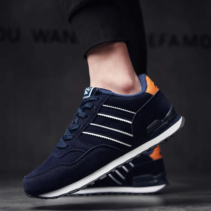High Quality Men's Sneakers Leather Casual Shoes Autumn 2024 New Breathable Men Shoes Tenis Male Flat Shoe Zapatillas Hombre