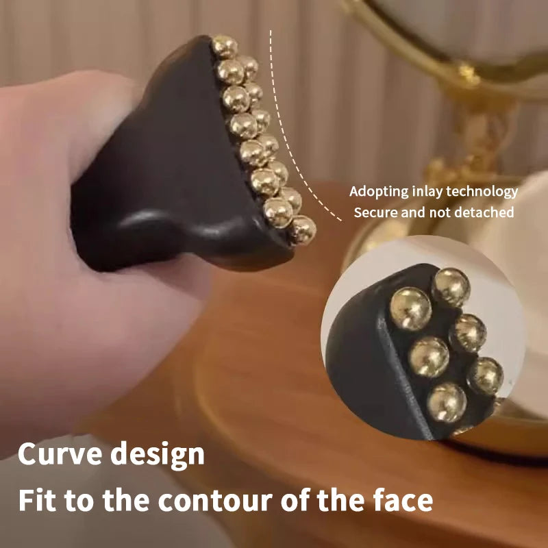 Reduce Puffiness Massager Face Lifting And Tightening Traditional Brass Meridian Brush Skin Scraping Eye Body Spa Facial Beauty