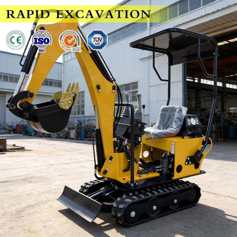 Mini Digger 0.8-2 Ton For Trenching Digging Grading Multi Scene Small Excavator For Kubota Engine CE/EPA Certified Safe Operatio