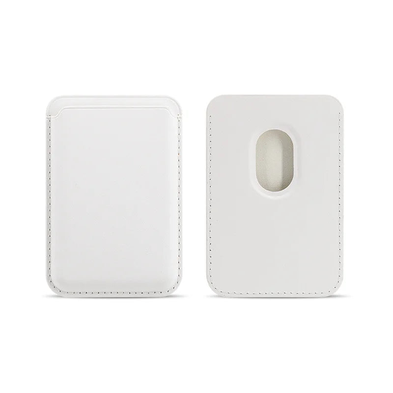 Women Man Leather Soft Card Wallet Phone Card Holder for MagSafe Magnetic Case Suitable for All iPhone Cases Card Phone Back Bag
