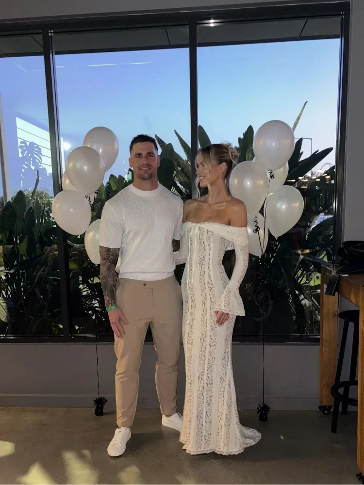 White Lace Flare Off Shoulder Dress Women Elegant Sexy Hollow Out Long Sleeve Slim Dresses 2026 Spring Lady Mermaid Floor Robe