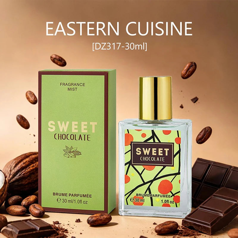 Chocolate-shaped Gourmet Perfume 30ml Sweet Caramel Marshmallow Vanilla Eau De Toilette Long-lasting Fragrance женские духи