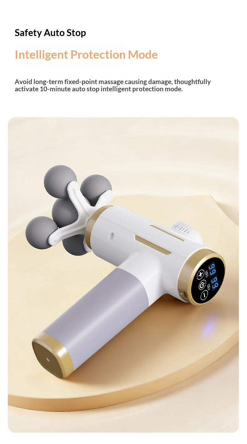 11‑IN‑1 Electric Body Massager 99 Level Powerful Relaxation Gun High‑Frequency Vibration Body Care Device Arms Leg Tissue Massag