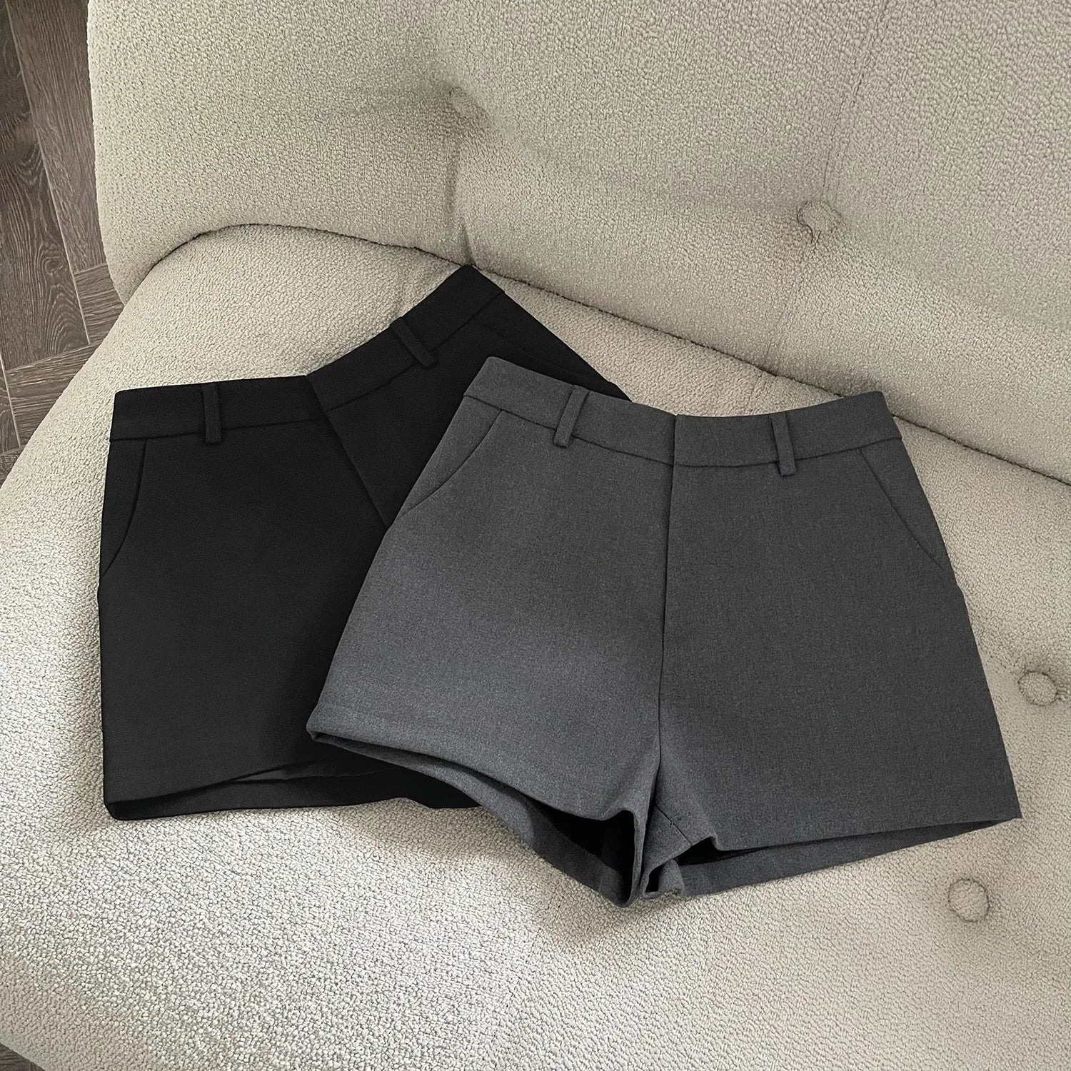 Women's 2026 New Elegant Solid A-Line Wide Leg Shorts Fashion Summer High Waist Korean Pants Casual Office Lady Commute Outfits