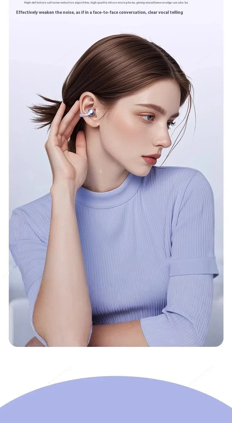 Wireless Bluetooth Earphones Clip-on Q71 Earphone High Sound for Xiaomi Earbuds Led Display Headphones Music Sports Headset
