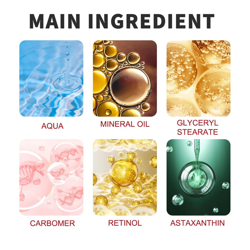Retinol Eye Cream Lifting Firming Anti-Wrinkle Remove Eye Bags Dark Circles Anti Aging Whitening Moisturizing Brighten Skin Care