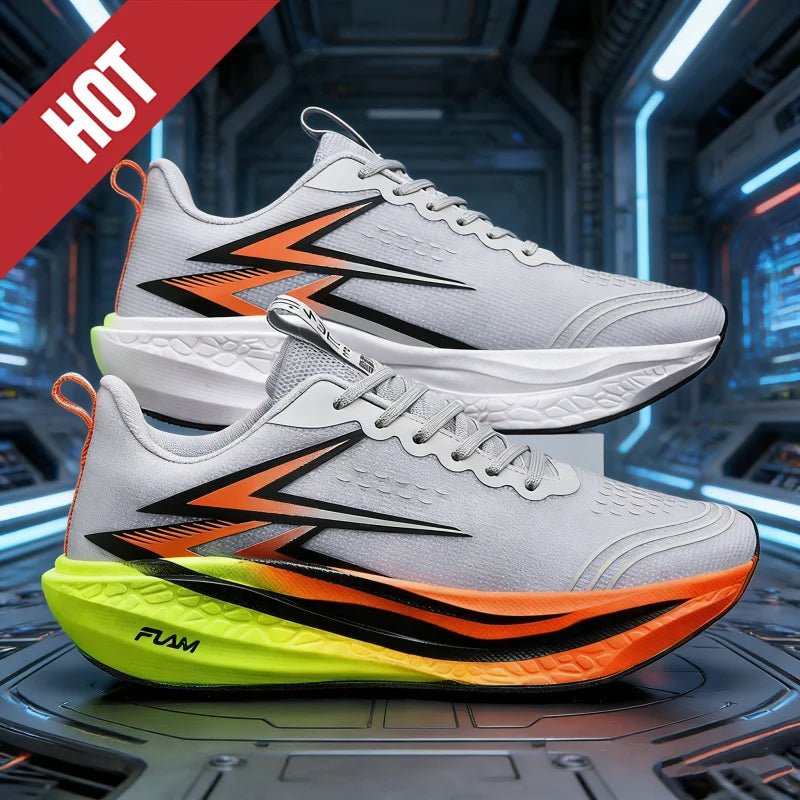 New Running Shoes Carbon Board Speciality Marathon Men Sports Breathable Lightweight Women Comfortable Athletic Nonskid Sneakers