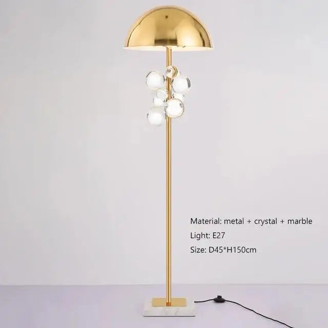 Morden italian designer Table Lamp Creative mushroom lamp Colorful Glass Ball Lamp for Living Room Bedroom Reading Lamp