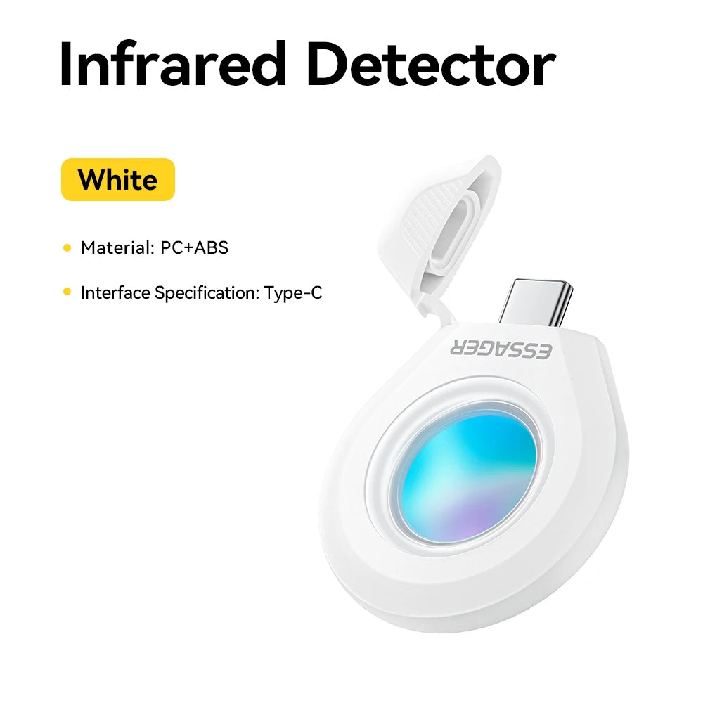 Essager Camera Infrared Detector Safe&Anti-Peeping Protection Detector Hotel Pinhole Lens Detect Security Alarm Anti Spy Candid