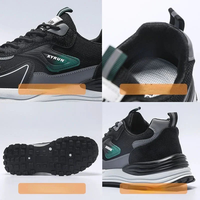 Men Sneakers Brand Breathable Running Shoes Anti-Slip Platform Sport Shoe Male Tenis Masculino Fashion Versatile Mesh