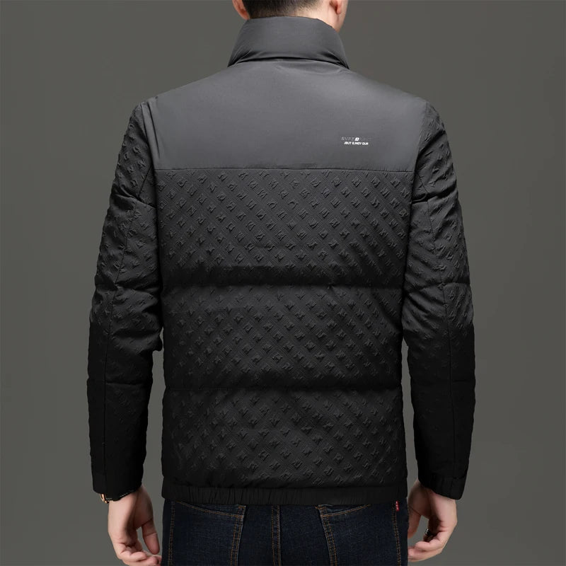 Winter New Men's Trendy Down Jacket Thickened Stand-up collar Duck Down Jacket short warm Coat