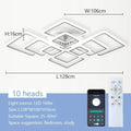 Modern Interior Square Ceiling Light with Remote Control LED Dimmable Ceiling Lamp lustre Living Room Kitchen Bedroom Decoration