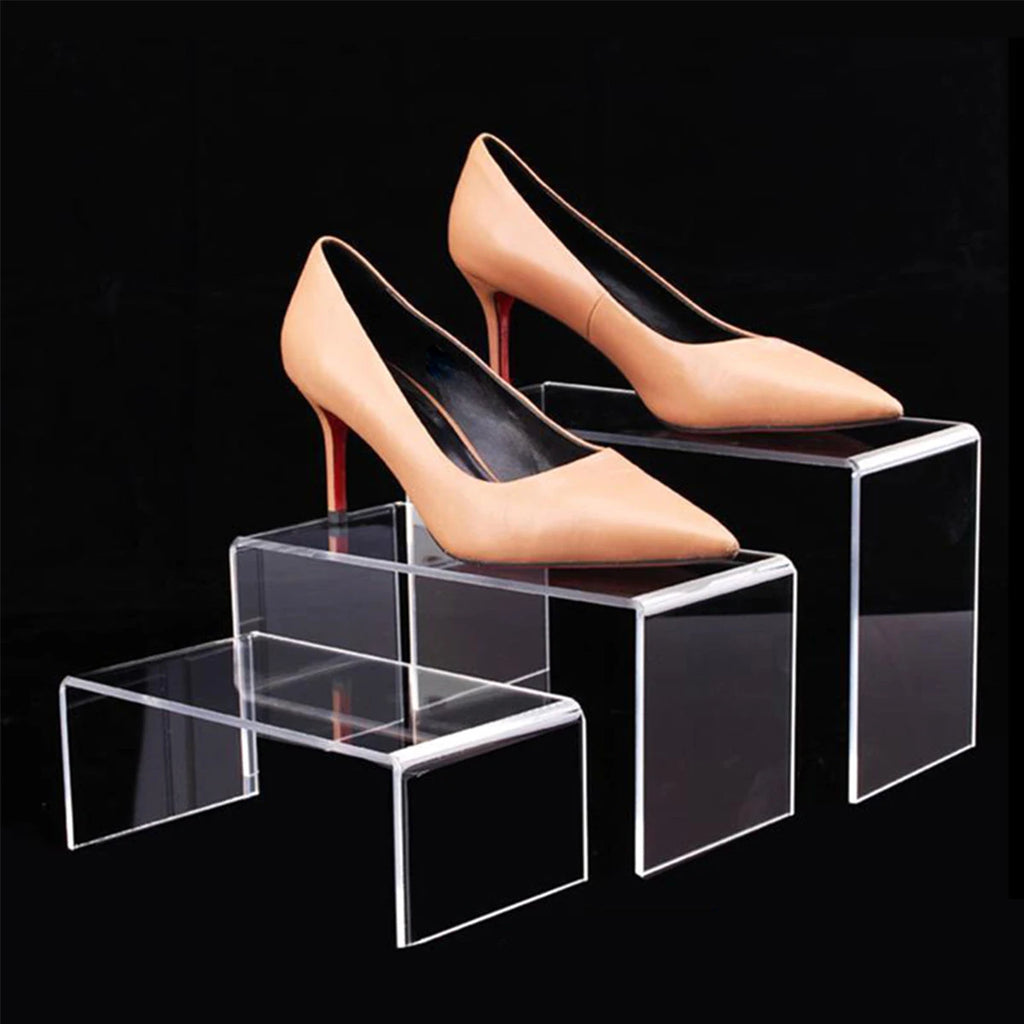 3/6/9Pcs Acrylic Display Stand Blind Box Storage Shelf U Shape Lightweight Cupcake Holder Dessert Display Jewelry Display Riser