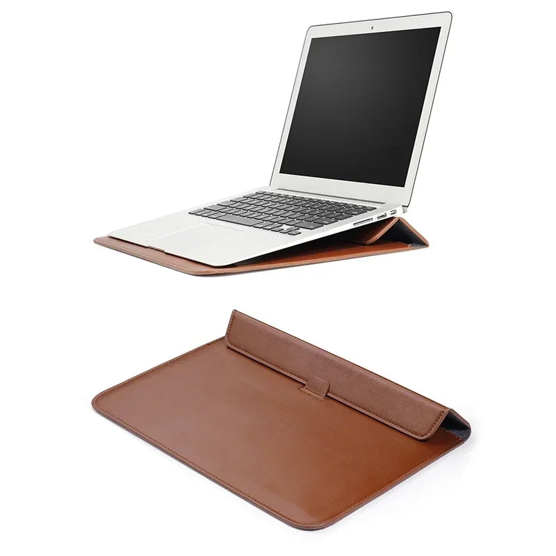 Crocodile Leather Flip Laptop Sleeve For Macbook Neo 13 2026 14 15 16 11 12 Inch HP Lenovo Notebook Pouch Unisex Envelope Sleeve