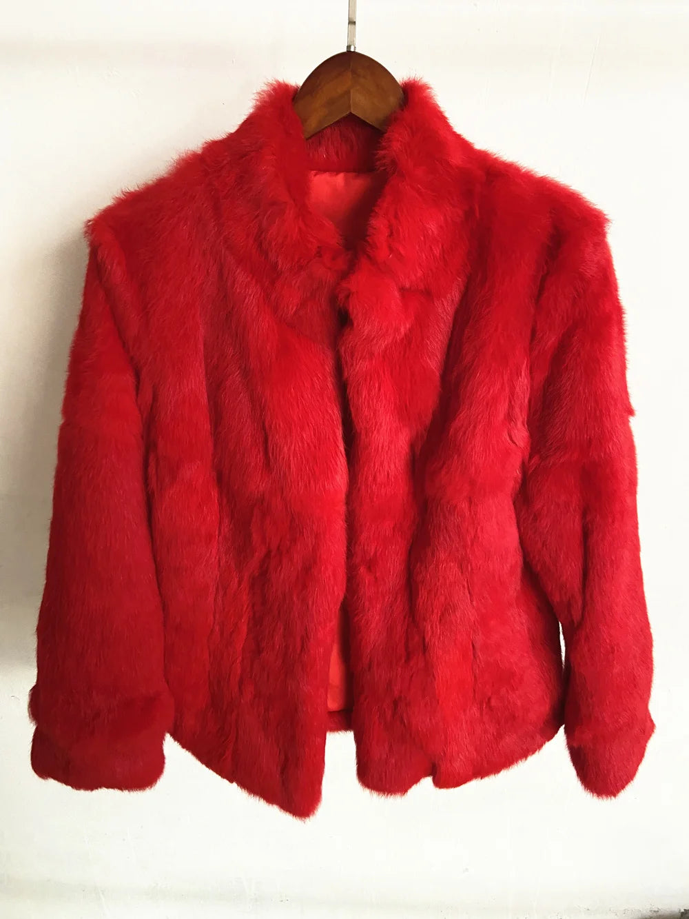 Natural Rabbit Fur Coat Women Winter Jacket Real Leather And Fur Bolero Women's Clothing Female Outerwears With 2025 Black Cold