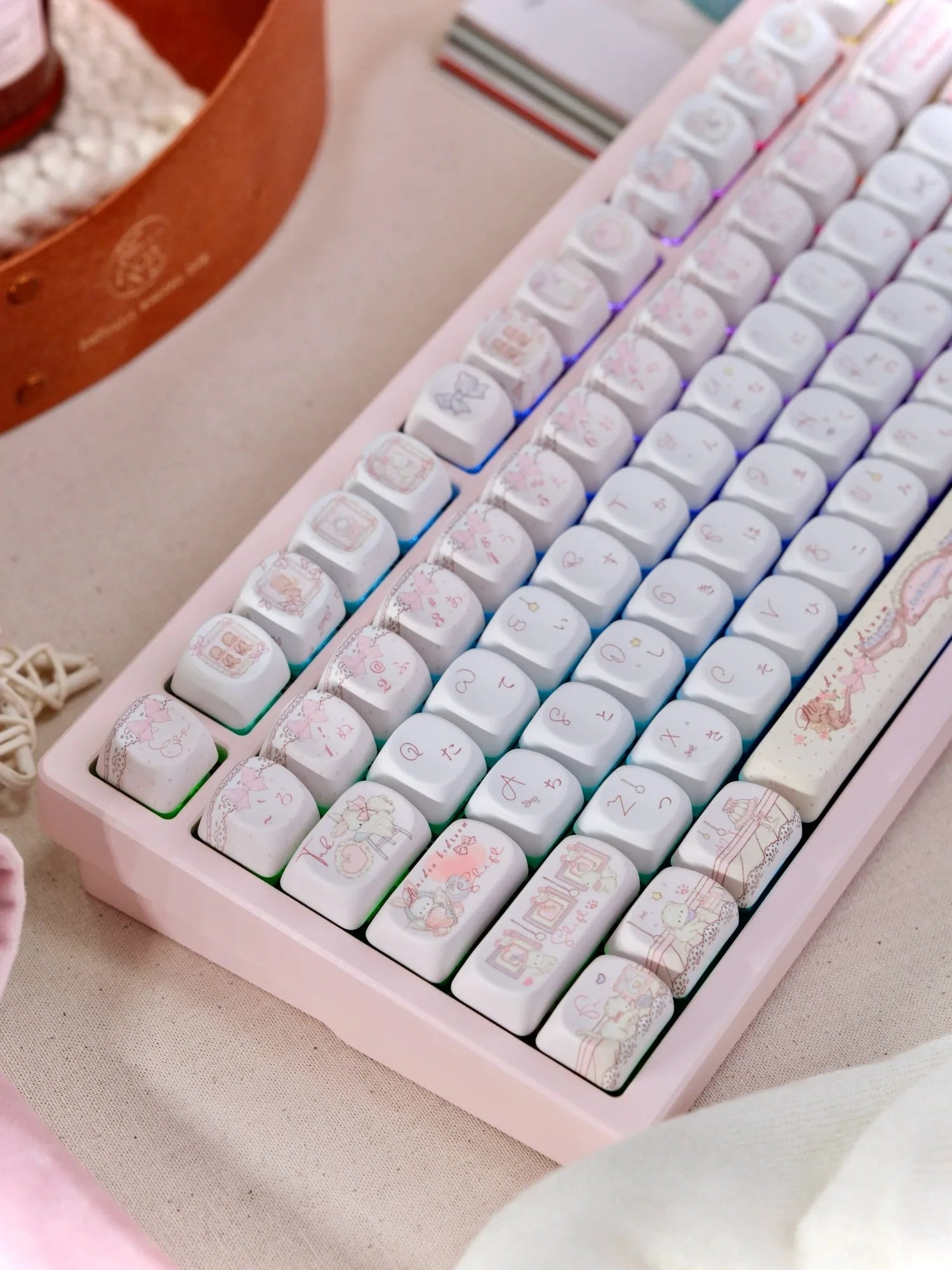 New Theme Keycaps 139 Keys SOA Cherry Profiled PBT Double Shot Japanese Keycaps for MX Switch Alice ANSI ISO Layout Keyboard Kit
