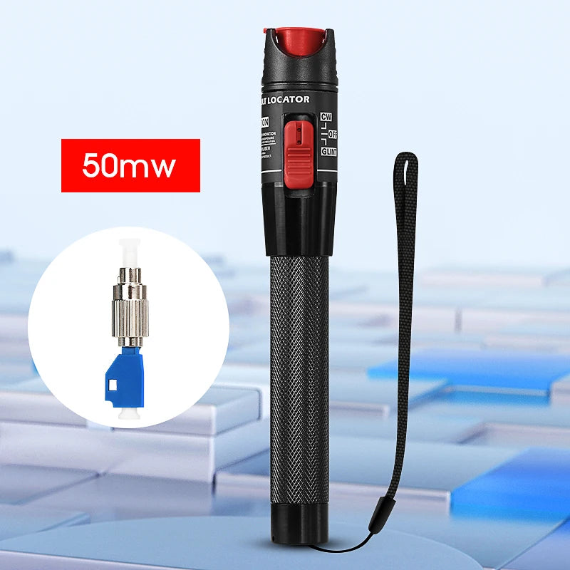 Visual Fault Locator 1/10/20/30/50/60/80MW Fiber Optic Cable Tester Tool FTTH Optical Fiber Tester SC/FC/ST 2.5mm Interface VFL