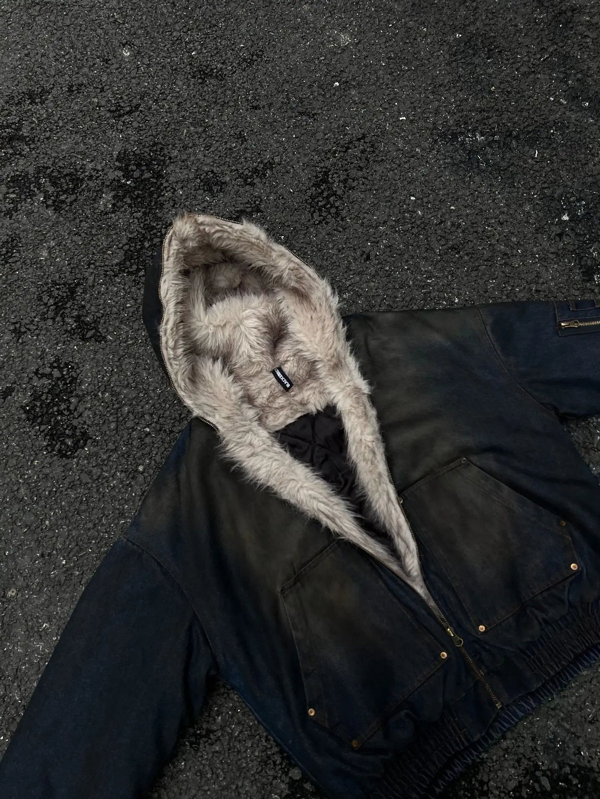 American High Street Vintage Denim Jacket Men Winter Thick Warm Jacket for Men Fashion Streetwear Zip Up Hoodie Coats Clothing