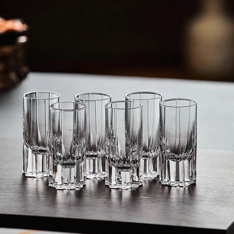 25ML Crystal Shot Glass Whiskey Tequila Glasses Home Bar, Elegant Gift Set For Weddings, Parties & Bourbon Tasting,liquor Cup