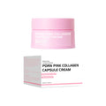 PDRN Pink Collagen Capsule Cream, Lightweight Moisturizing Cream, Niacinamide for Uneven Skin Tone and Texture, Glow Hydration