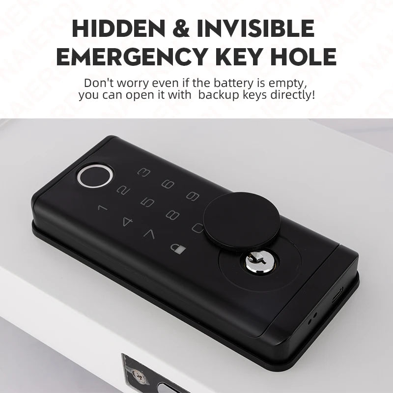 NAIERDI Smart Door Lock Tuya Fingerprint Keyless Entry Door Lock Anti-theft Security Digital Electronic Locks Door Hardware