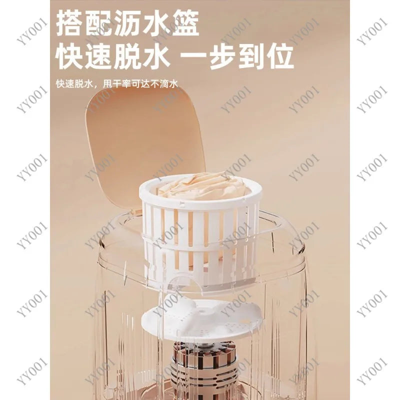 Portable Mini Washing Machine USB Rechargeable Wireless Underwear Socks Cleaner Home Travel Laundry Tool