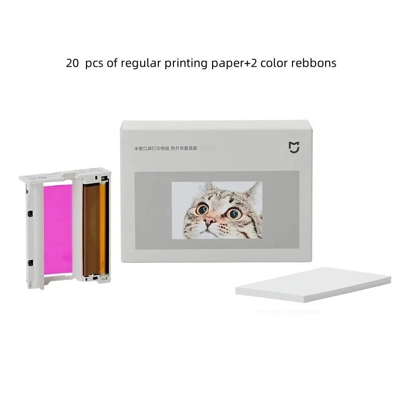 For Xiaomi Mijia Pocket Photo Printer Pro Dedicated Photo Paper Adopts New Sublimation Printing Technology