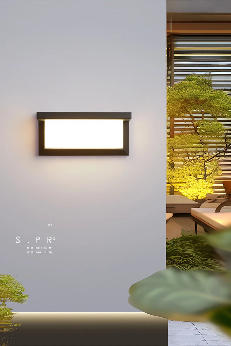 LED Outdoor Wall Light Modern Indoor Home Waterproof IP65 Courtyard Light Porch Light Balcony Wall Light Park Decorative Light