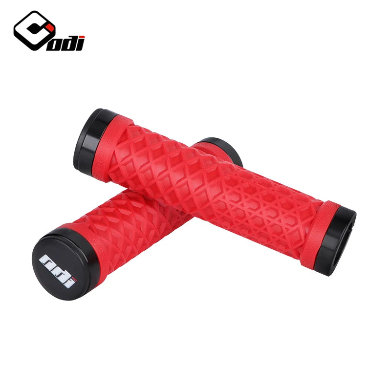 ODI Van Bicycle Handlebar Grips sillicone Lock-On Anti-slip Shock Absorption MTB Double Lock Ring for BMX Folding Bike Parts