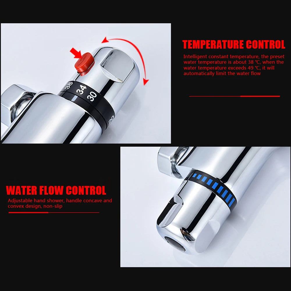 Bathroom Tool Bathtub Faucet Bathroom Mixing Valve T hermostatic Shower Faucet Hot And Cold Mixer T hermostatic Tap