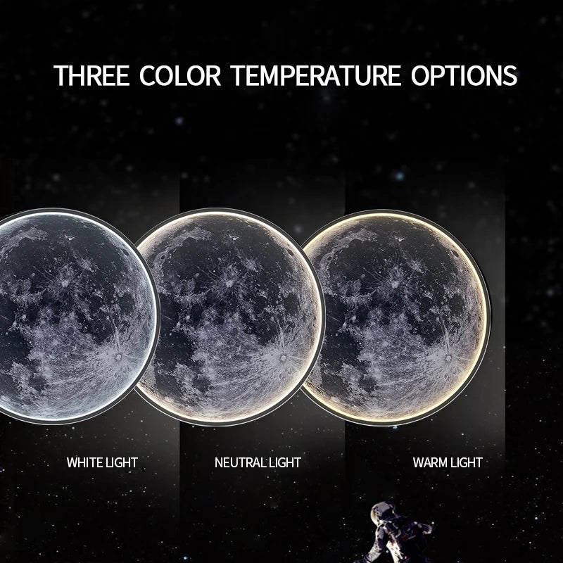 Interior Wall Light Creativity Lunar Surface Wall Lamp Intelligent Remote Control Dimming Home Decorations Bedroom Corridor Amp