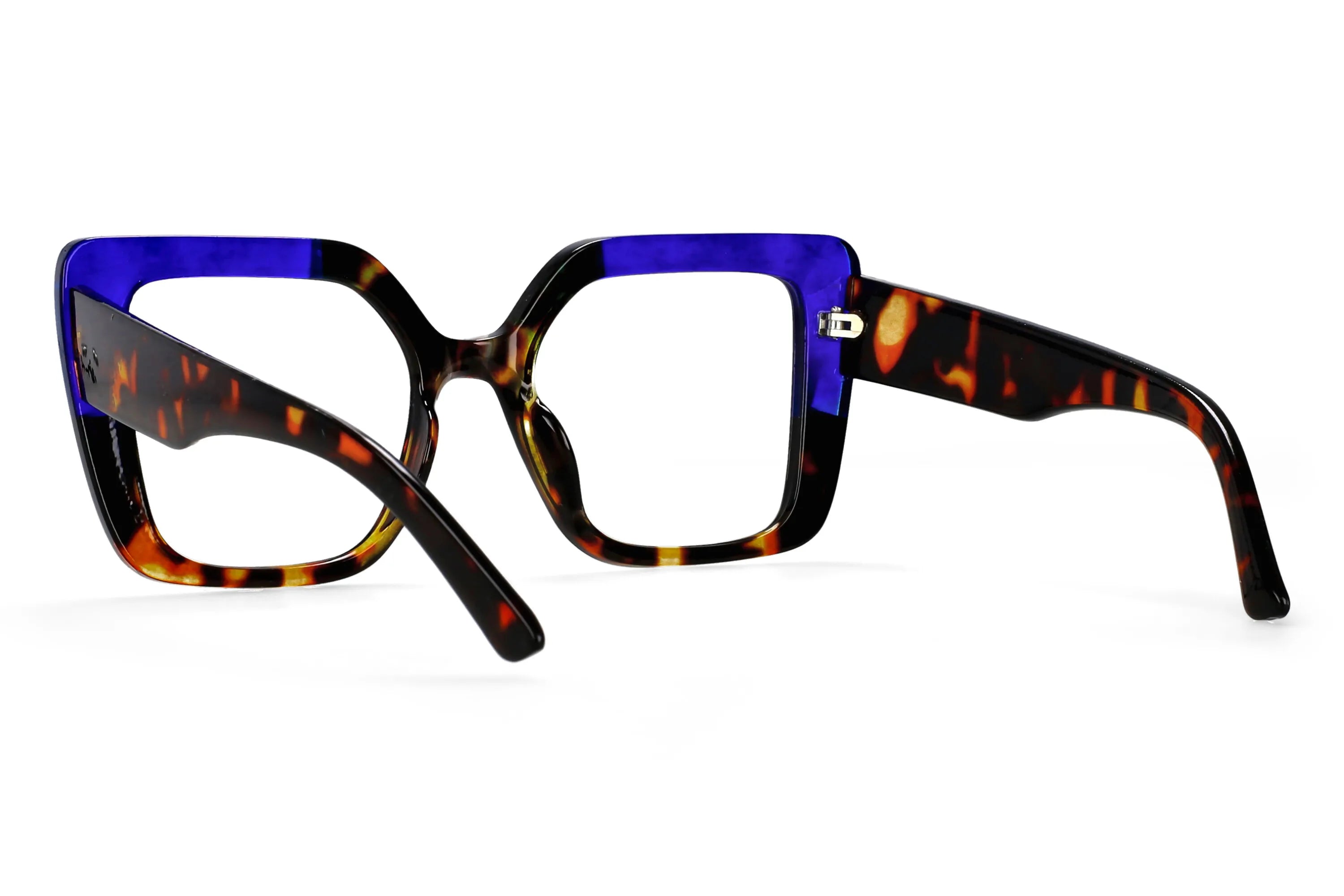 R56982 Colorful Large Size Reading Glasses Lady Trend Splicing Color Presbyopic Eyeglass Universal Prescription Spectacles Frame