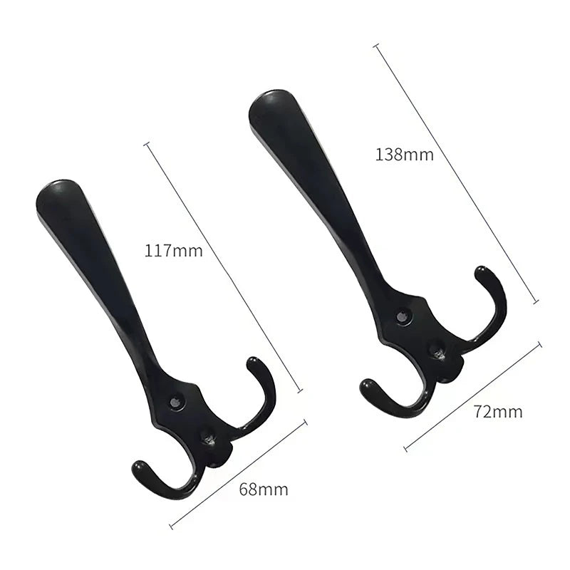 Hooks Wall Mounte Coat Hat Clothes Orginazer Zinc Alloy Hook Bathroom Closet Wardrobes Wall Hanger Hooks Wall Clothes Hanger