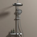 KEMAIDI Bathroom Shower System Set Hot and Cold Control Multifunctional Knobbed Triple Function Shower Set with Hand Shower