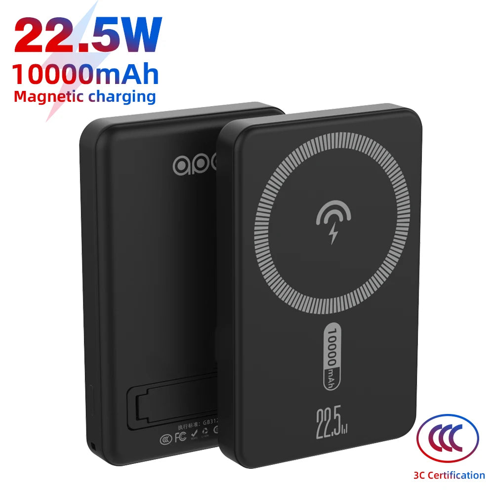 Magnetic PowerBank Fast Charging 10000mAh Power Bank 22.5W Portable Wireless Charger Batteries For iPhone 16 15 Huawei Xiaomi