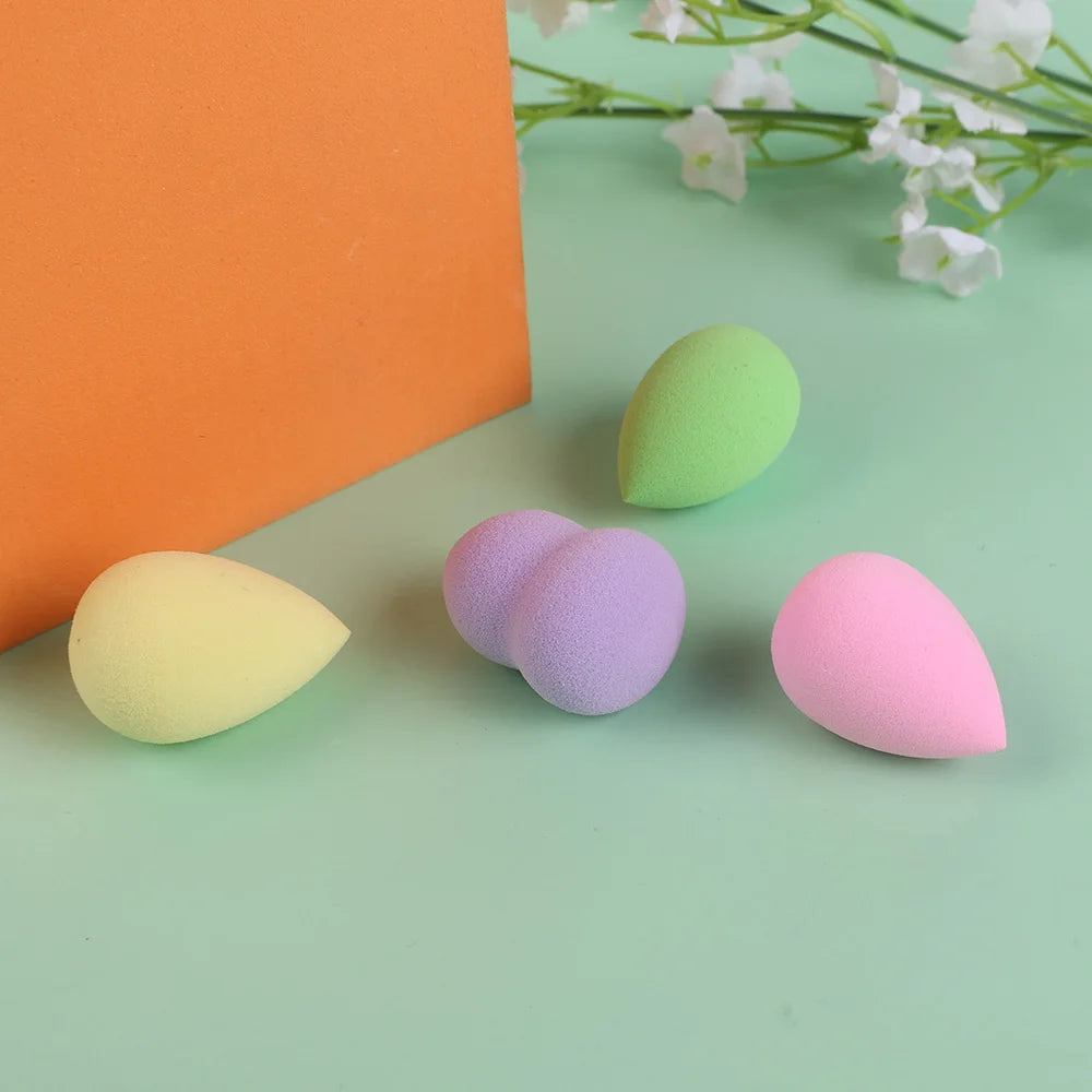 Colorful Mini Makeup Sponge Cosmetic Puff for Blending Foundation Powder Dry Wet Use Concealer Face Puffs Makeup Eggs Gourd Tool